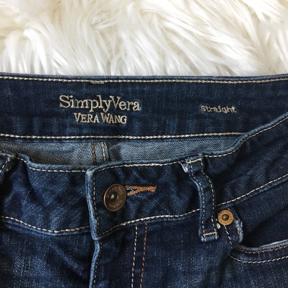 SimplyVera Vera Wang straight leg jeans